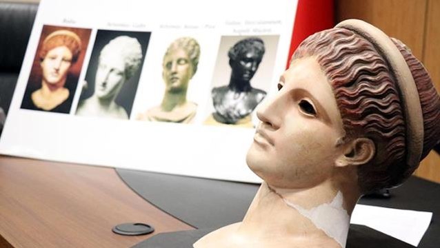 Bolu'da sergilenen 2 bin yıllık heykel başının Tanrıça Artemis e ait olduğu tespit edildi