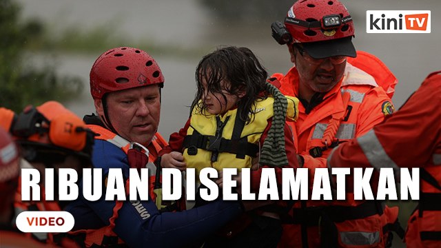 'Kami terperangkap' - Ribuan mangsa banjir Australia diselamatkan
