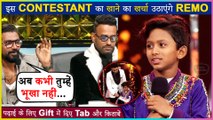 Remo D'souza Gets Emotional Hearing Sad Story Of This Contestant | Provides Food, Book & Tab