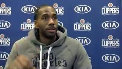 Kawhi Leonard addresses media after Clippers defeat Cavs