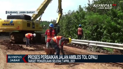 7 April, Target Perbaikan Jalan Ambles Tol Cipali Rampung
