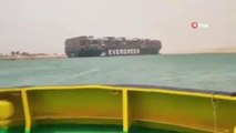 - Süveyş Kanalı'nda dev konteyner gemisi karaya oturdu