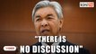 No discussions at all, says Zahid on PKR-Umno talks