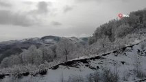 Zonguldak'ta yağan kar kartpostallık manzaralar oluşturdu