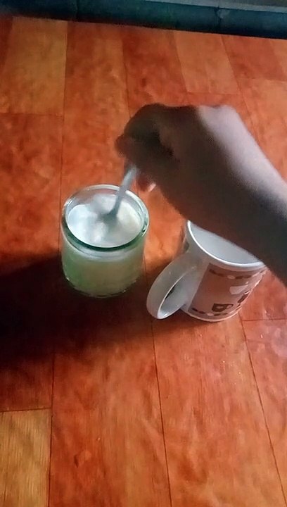 drinking milk
