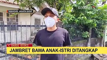 Polisi Tangkap Pejambret yang Ajak Anak dan Istrinya Beraksi