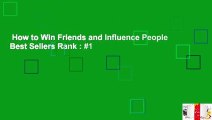 How to Win Friends and Influence People  Best Sellers Rank : #1