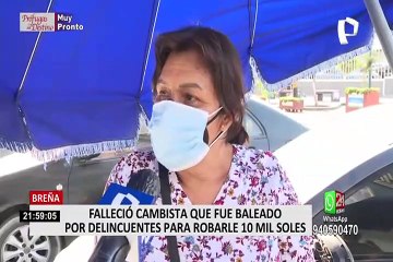Breña: muere cambista que fue baleado tras resistirse a robo