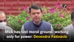 MVA has lost moral ground, working only for power: Devendra Fadnavis