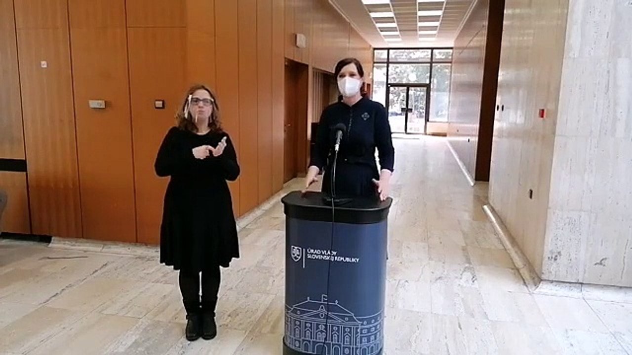 ZÁZNAM: Brífing podpredsedníčky vlády V. Remišovej