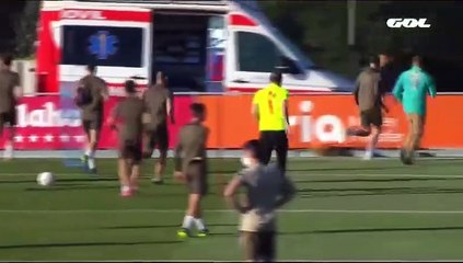 Moussa Dembélé s'écroule en plein entrainement