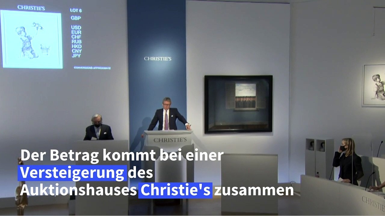 Banksy-Gemälde für fast 20 Millionen Euro versteigert