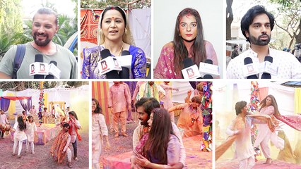 Krishna And Pratigya Play Holi On The Sets Of Pratigya 2
