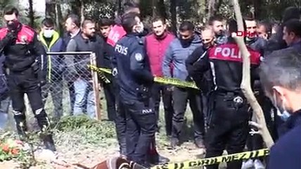 Dün toprağa verdiği eşinin mezarı başında, oğlunun cesedini buldu