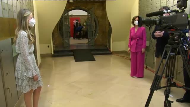 Leonor acude al instituto Cervantes en su primer acto institucional en solitario