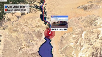 Un carguero atascado en el canal de Suez interrumpe el suministro a Europa