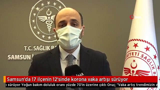 Samsun'da 17 ilçenin 12'sinde korona vaka artışı sürüyor