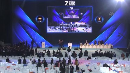 AK Parti 7. Olağan Büyük Kongresi'nde, Erdoğan 7. kez genel başkanlığa seçildi