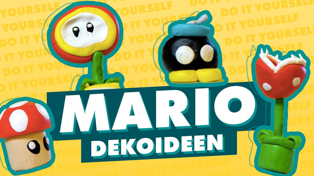 4 Super Mario Bastelideen aus Knete!