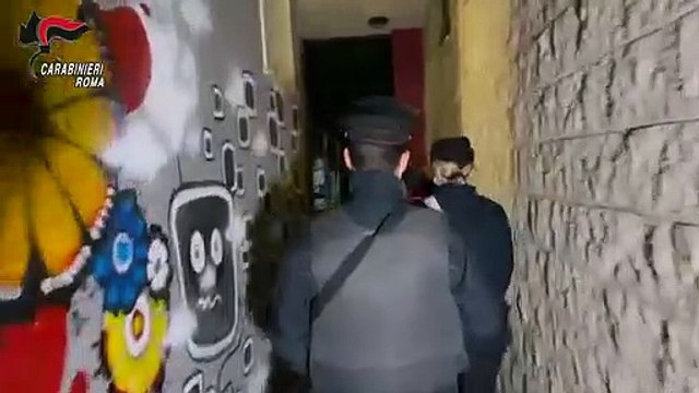 Roma - Smantellata piazza di spaccio a Ponte di Nona 22 arresti (23.03.21)