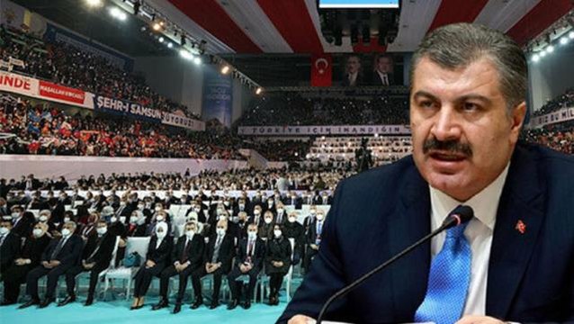 AK Parti kongresinde görünmeyen Bakan Koca ortaya çıktı