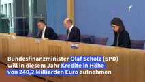 Scholz: Keine Schulden machen wäre letztlich noch teurer