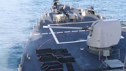 US Navy - USS Carney DDG 64 Crew Live Fire Exercise