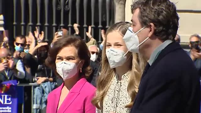 La princesa Leonor se estrena en solitario