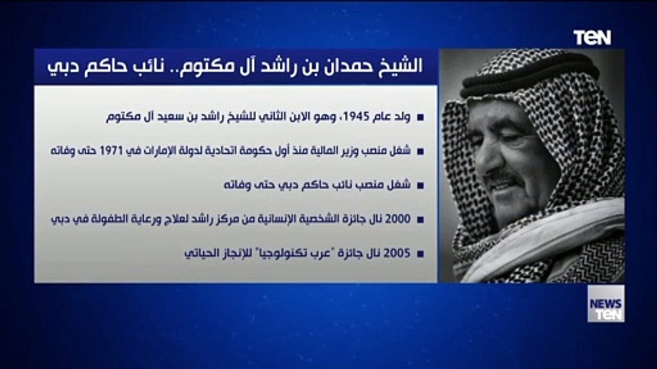 من هو الراحل الشيخ حمدان بن راشد آل مكتوم.. نائ...