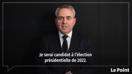 Xavier Bertrand : « Je serai candidat à l'élection présidentielle de 2022 »