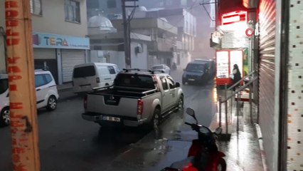 Cizre’de aniden bastıran dolu yağışı hayatı olumsuz etkiledi