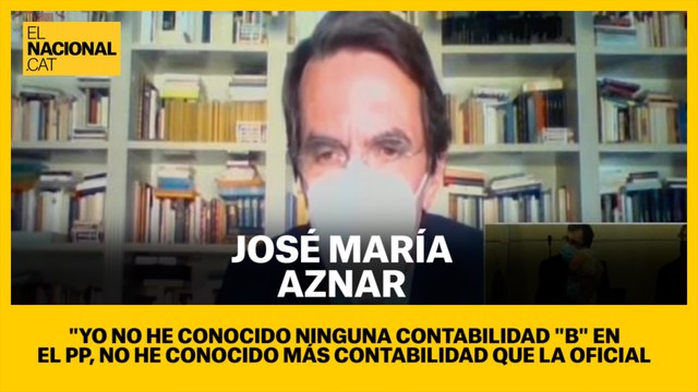 Aznar: “Yo no he conocido ninguna contabilidad ‘b’ en el Partido Popular, no he conocido más contabilidad que la oficial que se remitía puntualmente al tribunal de cuentas”