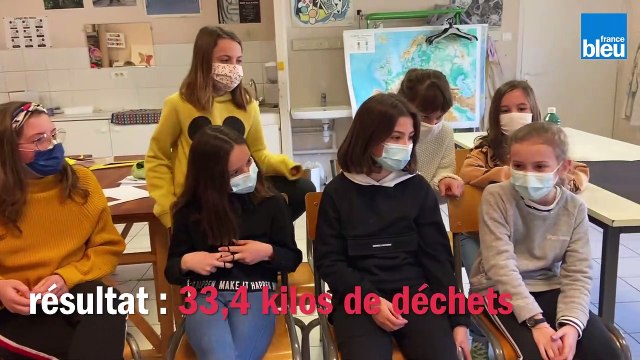Ecologie : 33 kilos de déchets ramassés par les élèves de l'école Jacques Prévert à Laval