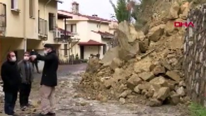 24 villanın olduğu bölgedeki heyelan böyle görüntülendi: “Korku içerisinde yaşıyoruz"