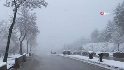 Mart karı yüksek kesimleri beyaza bürüdü