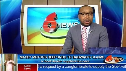 Massy Motors responds to Babwah's claims... a local dealer supplied the cars