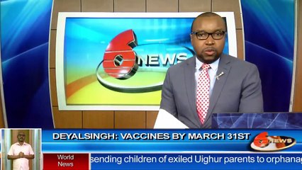 Health Minister Terrence Deyalsingh_ Vaccines by March 31st