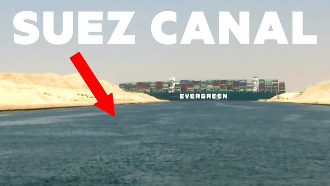 VIDEO: New footage shows tugboats trying to free a massive container ship blocking the Suez Canal