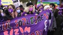 Kadınlar İstanbul Sözleşmesi Kararını Protesto Etti