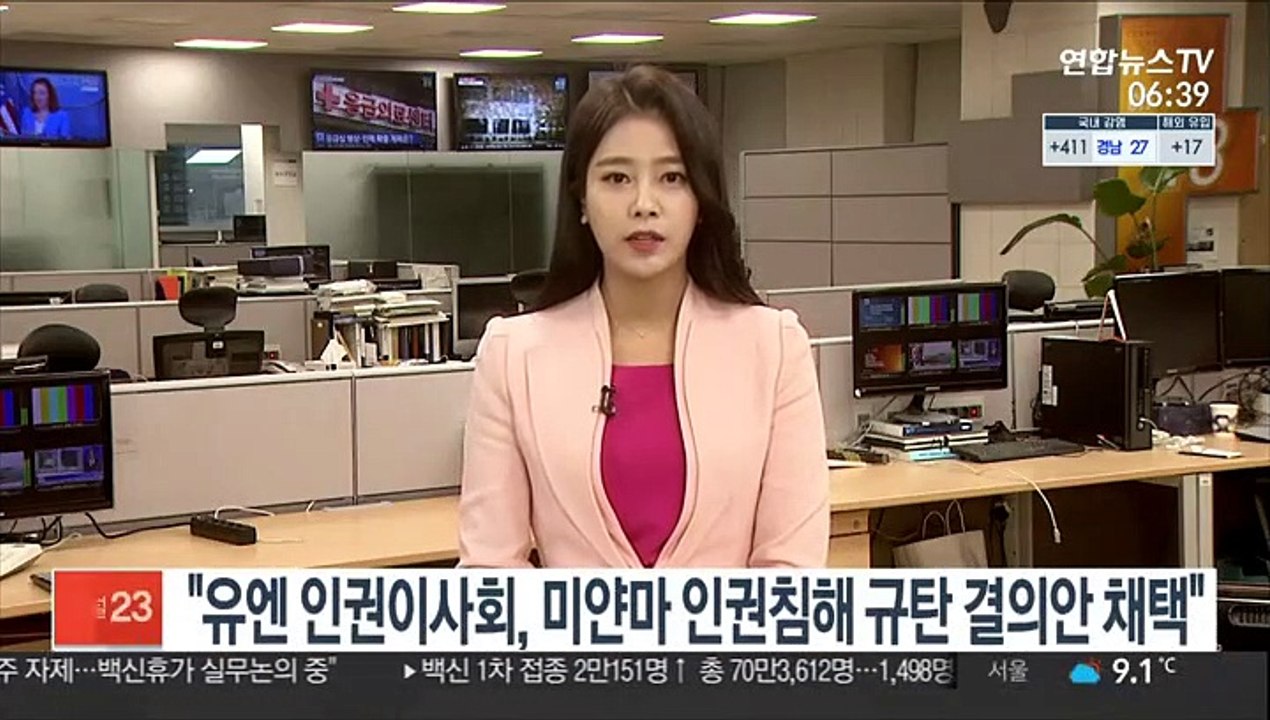 "유엔 인권이사회, 미얀마 인권침해 규탄 결의안 채택"