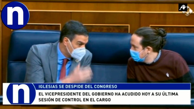 Pablo Iglesias se despide del Congreso de los diputados obligado por la ley electoral