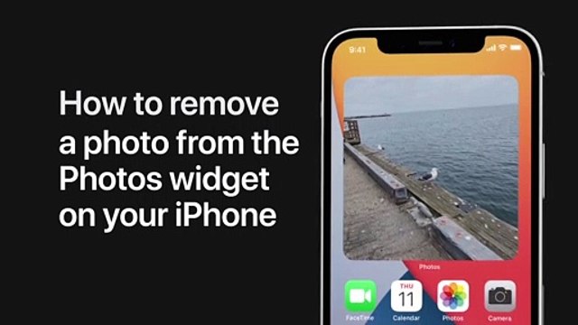 Comment supprimer une photo du widget Photos sur iPhone — Apple Support