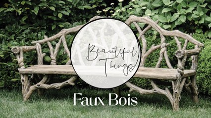 Beautiful Things: Faux Bois Furniture