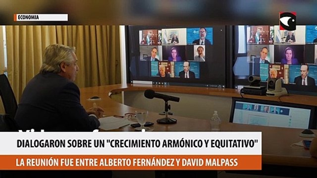 Deuda: Alberto Fernández y el titular del Banco Mundial dialogaron sobre un «crecimiento armónico y equitativo» del país