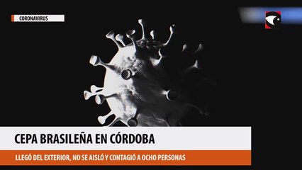 Cepa brasileña en CórdobA llegó del exterior, no se aisló y contagió a ocho personas