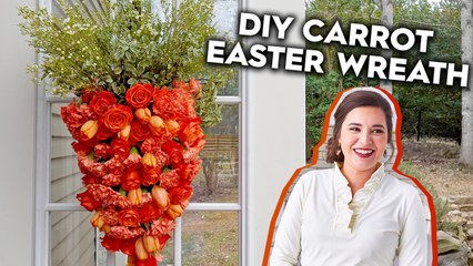 Hey Y'all - DIY Carrot Easter Wreath