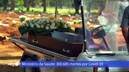 Brasil supera 300 mil mortes por Covid