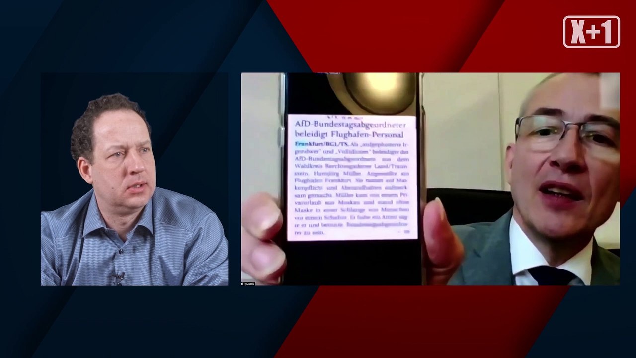 X+1 - Hans Jörg Müller MdB und der Flughafen Vorfall