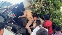 शाहजहांपुर: तेज रफ्तार अनियंत्रित बस खाई में पलटी, 2 लोगो की मौत, 7 लोग घायल