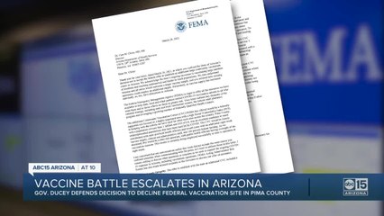 Vaccine battle escalates in Arizona